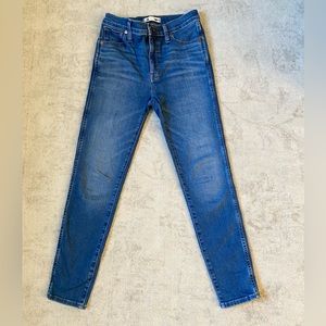 Madewell 10” high-rise, skinny jeans - size 27